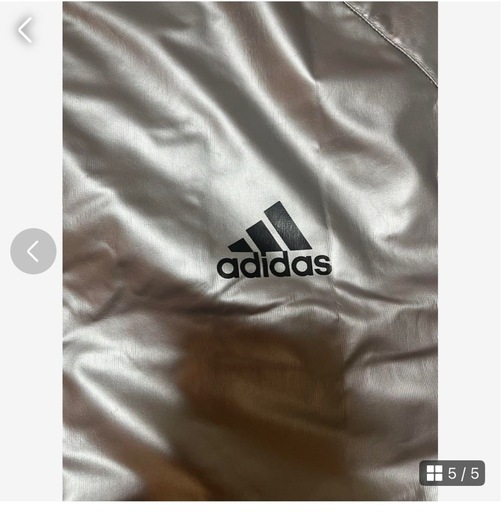 adidas 00s シルバー ナイロンジャケット L