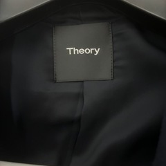Theoryネイビー比翼コート　サイズMの画像