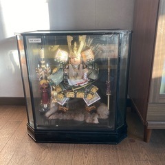 五月人形　ガラスケース入り
