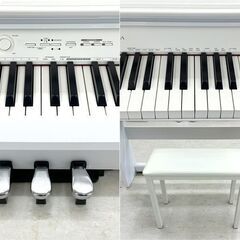 北海道 千歳市/恵庭市 CASIO/カシオ 電子ピアノ Privia/プリヴィア PX-760 2017年製 ホワイトウッド調 88鍵盤 イス付きの画像