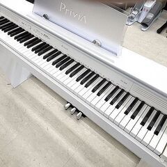 北海道 千歳市/恵庭市 CASIO/カシオ 電子ピアノ Privia/プリヴィア PX-760 2017年製 ホワイトウッド調 88鍵盤 イス付きの画像