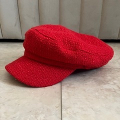 ZARA ツイードキャスケットの画像