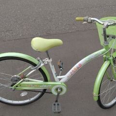 ☆22インチ 🚲 子ども用 自転車 6980円 🔑鍵 💡ライト付 安心の新規防犯登録料込み 470の画像