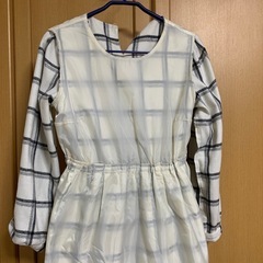 ※非対面OK※ 【美品】earth music & ecology Mチェックワンピース長袖の画像