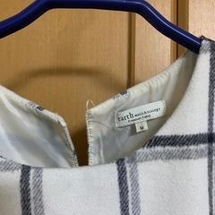 ※非対面OK※ 【美品】earth music & ecology Mチェックワンピース長袖の画像
