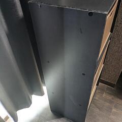 3段カラーボックス(収納ボックス付き)の画像