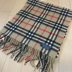 Burberry マフラー　ビンテージ80s　カシミヤ　