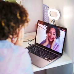 IKEA ステンクレグン　LEDリングライト　調光可能/ターコイズの画像