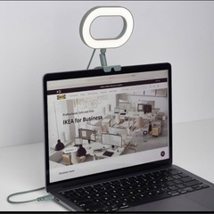 IKEA ステンクレグン　LEDリングライト　調光可能/ターコイズの画像