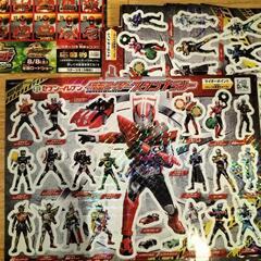 仮面ライダースタンプラリーシール12枚スーパー戦隊シリーズオールレッド大集合シールの画像