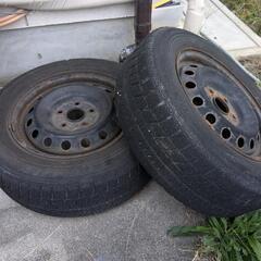 ■　スタッドレスタイヤ、2本、195/65R15、アイシス、ノア...
