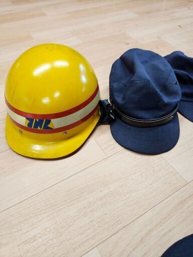 国鉄　駅長助役帽子　ヘルメット作業帽　