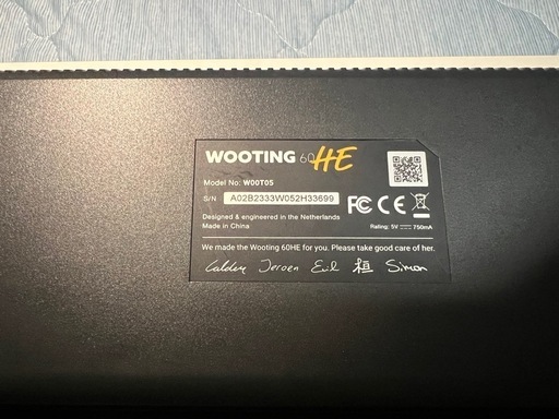 ゲーミングキーボード Wooting60he