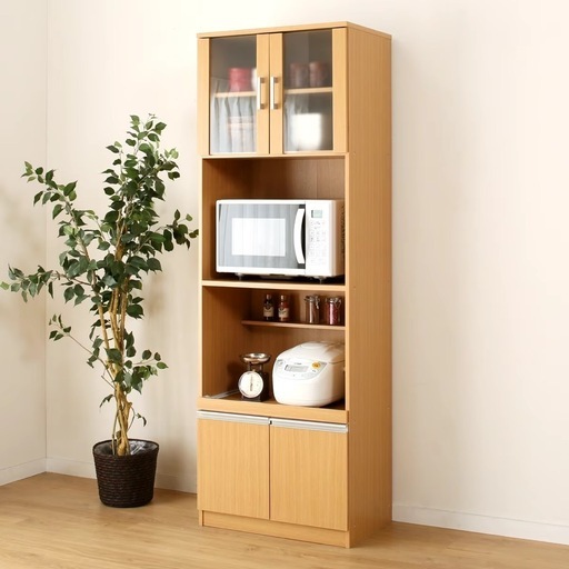 ☆ジモティ割あり☆ パモウナ レンジボード ダークブラウン H205.5×D50