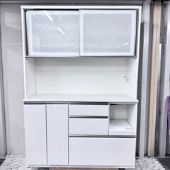 20188 2枚ガラス扉 キッチンボード NITORI ◇大阪市内・東大阪市他