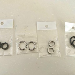 ピアスっぽいイヤリング４個セット