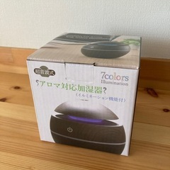 【新品・未使用】　アロマ対応加湿器 超音波式　イルミネーション機...