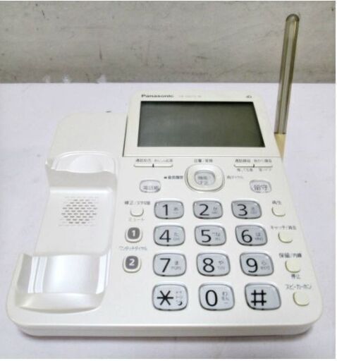 Panasonic　デジタル　コードレス電話機　VE-GD72DW-W　動作良好　親機　子機　3台　セット　RU・RU・RU　電話機　