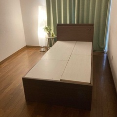 【急募】　ニトリ　セミダブルベッド　大容量収納の画像