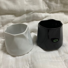 ゆらゆら揺れる　ペア陶器グラス