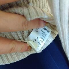 【美品】神戸レタス　タートルネックセーター　グレージュ　Mの画像