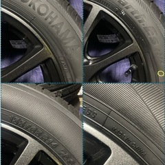 「商談中」③155/65R14新品ヨコハマタイヤ4本と新品ホイールとナット付きの画像