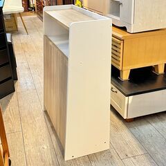 2分別 ペールカウンター 家具調ごみ箱 ゴミ箱 ダストボックス 横幅63cm ★買取帝国 志木店の画像