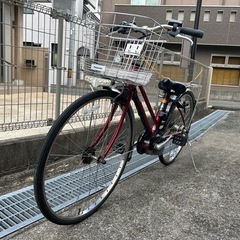 Panasonic 電動自転車 ビビDXシティ27インチ レッドインレッド