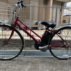 Panasonic 電動自転車 ビビDXシティ27インチ レッドインレッド