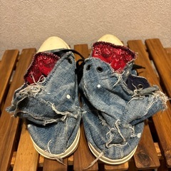 マウジー デニムハイカット スニーカーの画像