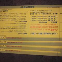 三陽商会株主優待券