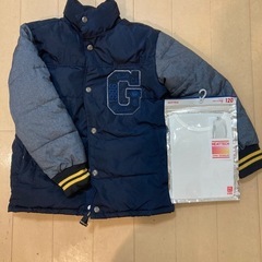 男の子GAPジャンパー120㎝　新品ヒートテックUネック半袖120
