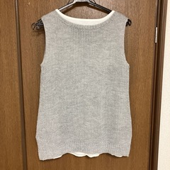 トップス ﾉｰｽﾘｰﾌﾞﾆｯﾄMｻｲｽﾞの画像