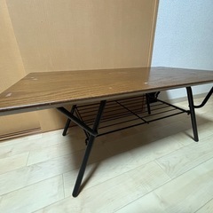 棚付き折り畳みテーブル
