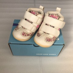 アシックス スクスク ファブレ ファースト 花柄12センチ