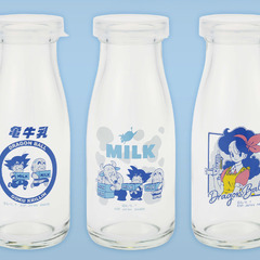 一番くじ 『ドラゴンボール』 牛乳瓶グラス ３種セットの画像