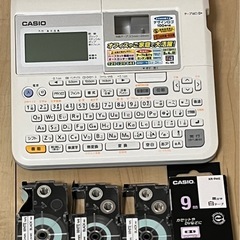 CASIO ネームランド　ラベルライター　テープカートリッジ4個付き　