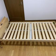 宮付きすのこシングルベッド