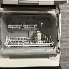 食器洗い乾燥機 ホワイト  白　NP-TSK1-W 分岐水栓付き(CB-S268A6)の画像