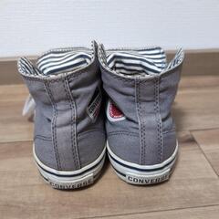 CONVERSE グレー ストライプ スニーカー 23cmの画像