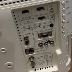 ジャンク☆SHARP AQUOS 液晶カラーテレビ　LC-19K20 ホワイト 白の画像