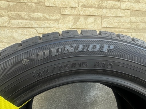 185-55R15 9分山 ダンロップ ウインターマックス WM02