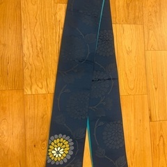 【未使用】浴衣帯　水色／紺色の画像