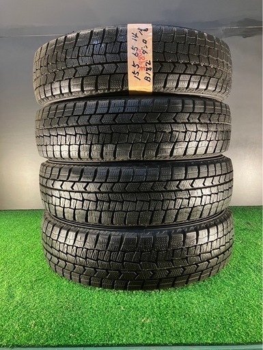 引取限定【イボ付き9.8分山】2022年 155/65R14 ダンロップ WINTERMAXX 03★4本セット