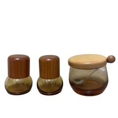 美品　調味料入れ　塩　コショウ　砂糖入れ