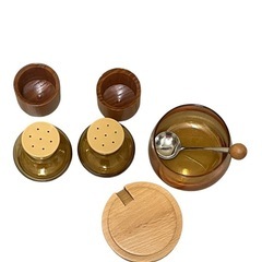 美品　調味料入れ　塩　コショウ　砂糖入れの画像