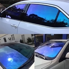 プレミアムブルークリスタルカメレオン車用ウィンドウフィルム透過率65%
