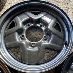 スズキ純正 JB64ジムニー スチールホイール黒 16インチ 4本美品の画像