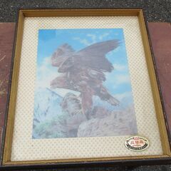 ☆空の王者 鷹・鷲の絵画 リアルな立体画◆風格のある美しい姿