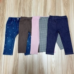 女の子80サイズボトムス5点セット保育園着